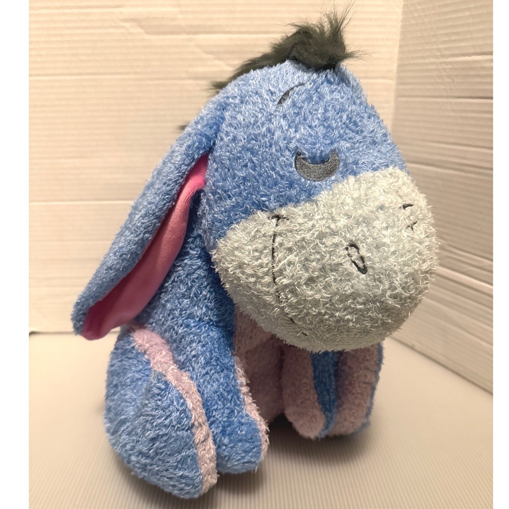 Disney Eeyore Weighted Plush Kids 14" Blue Excellent Sensory Stuffed Animal
